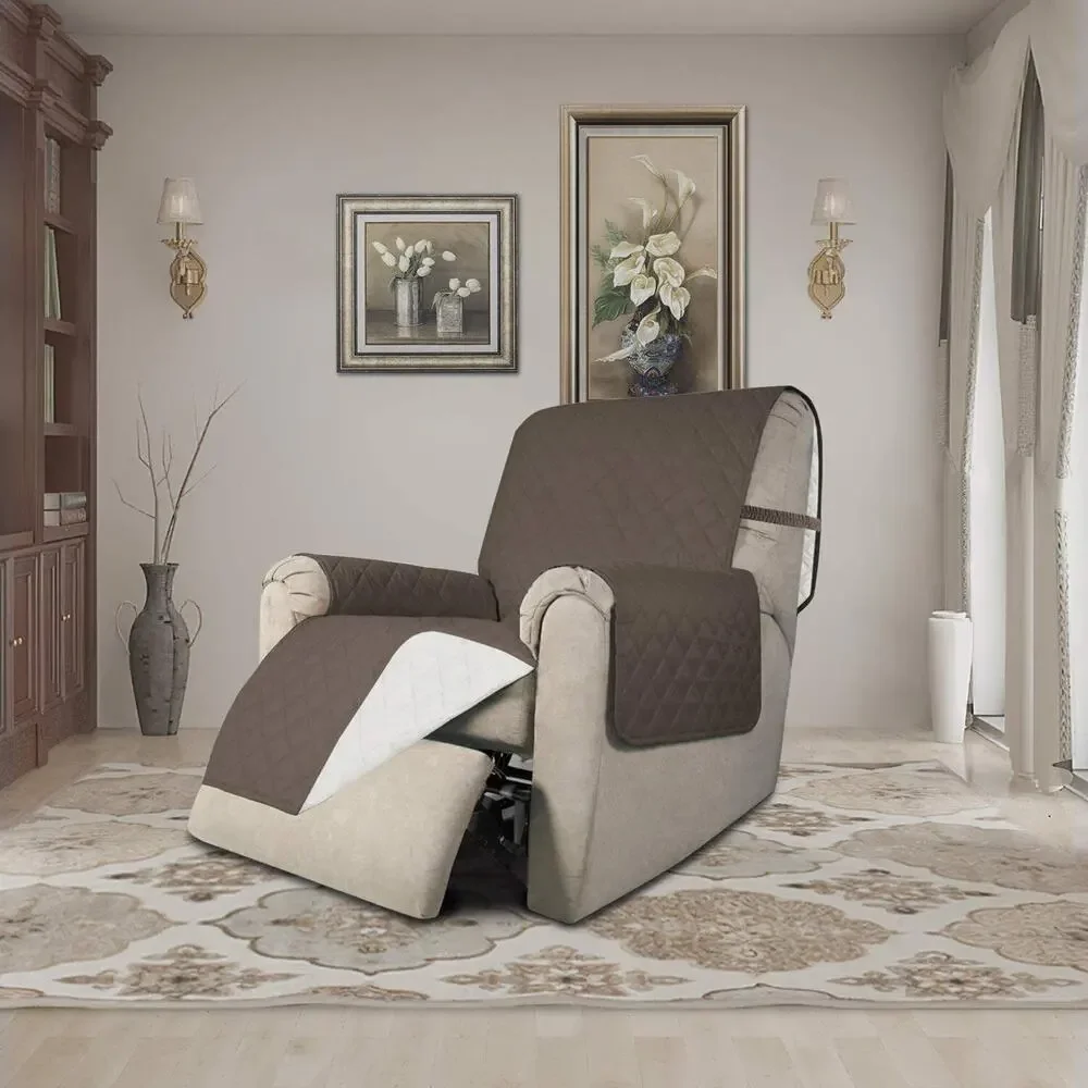 Recliner Chair Slipcover Reversible Sofa Cover Water Resistant Couch Cover